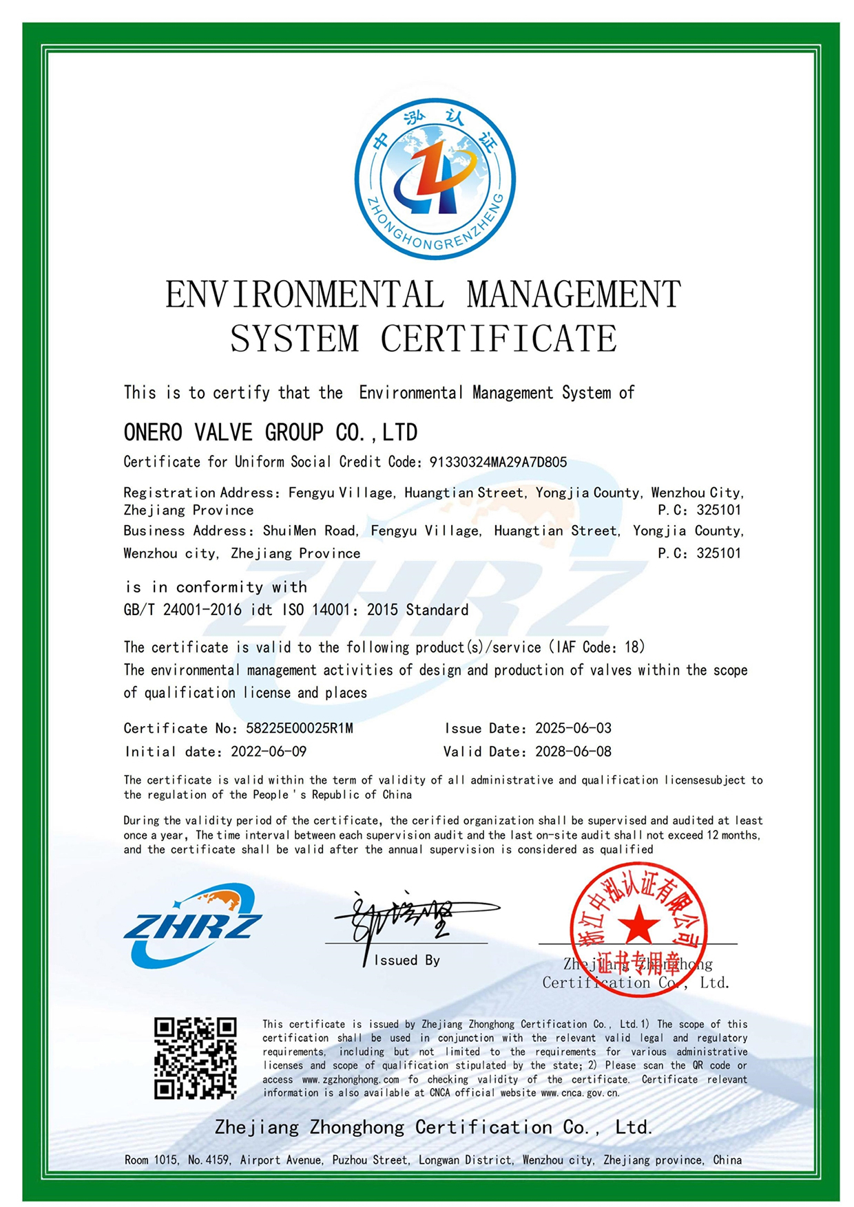 Certificates